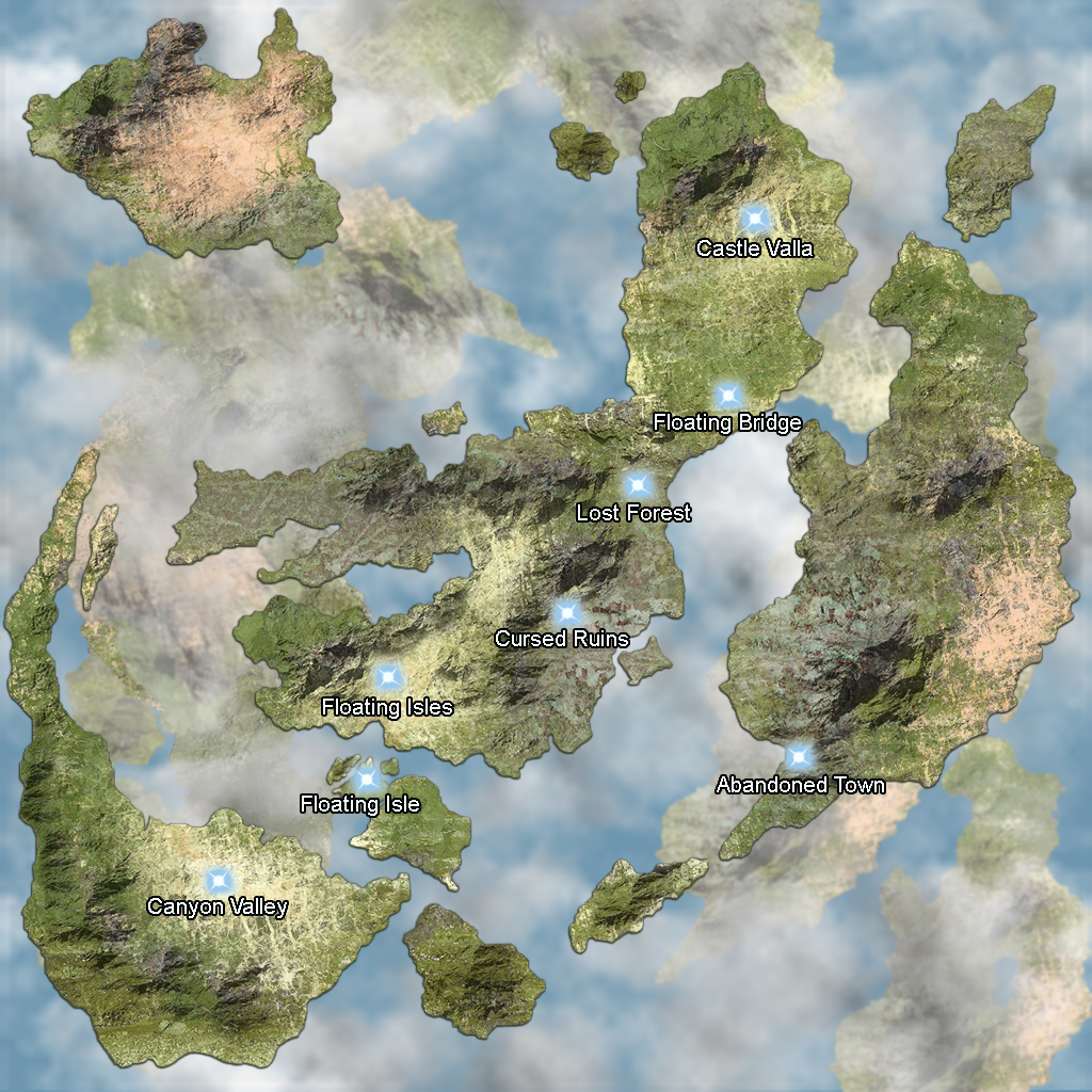 World Map Serenes Forest